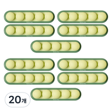 Market Plan 豌豆多功能電線收納夾, 綠色, 20個