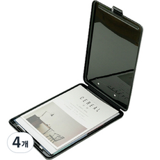 PnStore A4文件收納盒, 黑色, 4個