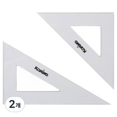 코링 템플레이트 제도용 삼각자 2종 세트 18cm KS-1-18, 2개