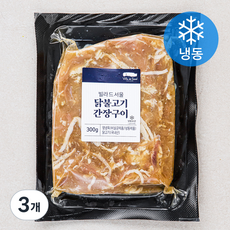 빌라드서울 닭불고기 간장구이 (냉동), 300g, 3개