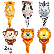 Livingda 棒動物氣球 6 件套, 混色, 2組