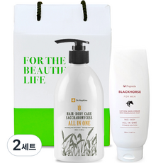 Dr.Hopkins啤酒酵母多合一洗髮沐浴乳 500ml+Black Horse多合一皮膚乳液霜 280ml+購物袋, 2組