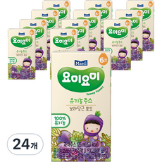 요미요미 유기농 주스, 125ml, 24개