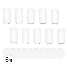 홈다움 시그니쳐 베이직 여행용 3.4cm 필터 5p, 6개, 무향