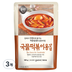 올반 국물떡볶이양념, 180g, 3개