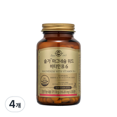 솔가 마그네슘 위드 비타민 B6, 320정, 4개