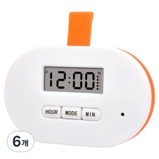 Tipping House 計時提醒攜帶式藥盒, 6個