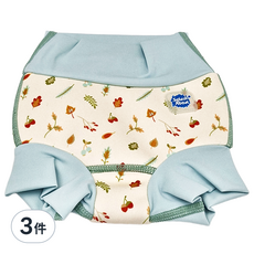 Splash About Happy Nappy 全新3D游泳尿布褲 森林小橡果 0~3個月, S, 3件