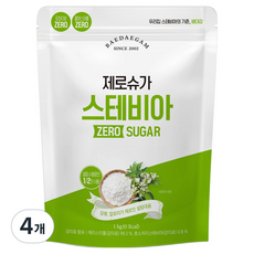 배대감 대용량 제로슈가 스테비아, 1kg, 4개