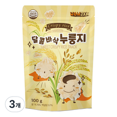 와우작 달콤바삭 누룽지, 3개, 100g