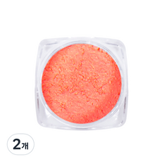 메이브라운 얼음네일 머메이드 네일파우더, 레드오렌지(MS0073), 2개