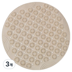 포텐키트 실용적 발지압매트 30 x 30 cm, 3개, 브라운