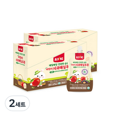 엘빈즈 매일매일 건강한 습관 어린이 건강 주스 20p, 2세트, 사과 + 매실 + 푸룬 혼합맛, 100ml, 2세트