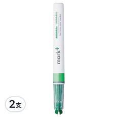 KOKUYO Mark+ 獨角仙同色系螢光筆, 草綠, 2支