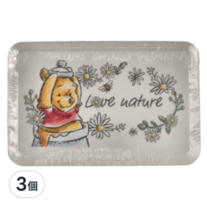 收納王妃 迪士尼塑膠收納盒 188 x 122 x 75mm, 小雛菊維尼, 3個