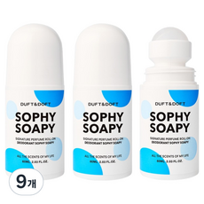 DUFT&DOFT 經典香氛滾珠體香劑 皂香, 9個, 60ml