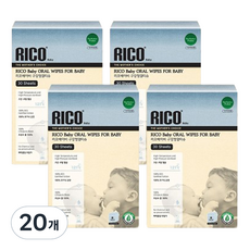 RICO Baby 嬰幼兒口腔清潔濕紙巾, 20個