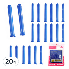 PARTYSHOW 加油棒氣球 2入, 20個, 藍色
