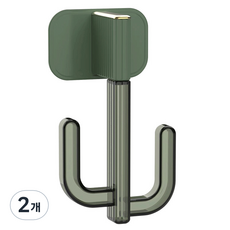 찐노마진몰 무타공 욕실 신발걸이, 01 그린, 2개