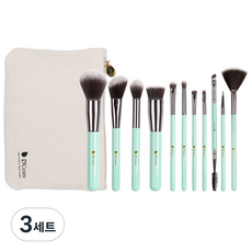 두케어 메이크업 브러쉬 11p 세트 U1101, 민트, 3세트