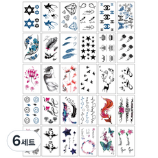 Dalmoa 紋身貼紙30件組, C, 6套