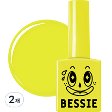 BESSIE 霓虹凝膠指甲油 彩色凝膠, N04 酸檸檬, 11ml, 2個