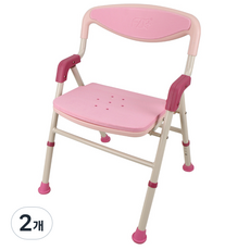 디엘아이 환자용 접이식 목욕의자 FZK-188, 2개, 핑크