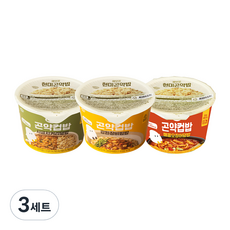 그로서리서울 배부른 곤약컵밥 매콤오징어 + 강된장 + 시금치커리, 220g, 3세트