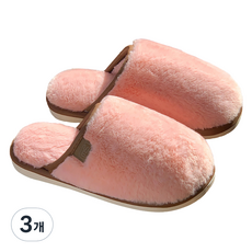 알럽홈 소프트 윈터 거실화, 핑크, 3개