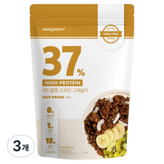 Readybloom 高蛋白低糖格蘭諾拉麥片 低咖啡因摩卡風味, 160g, 3包