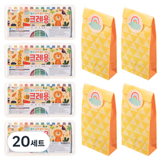 Tamsaa 不沾手的蠟筆 生日禮物用, 20套