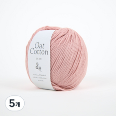 앵콜스 오트 코튼 뜨개실, 210 더스티핑크, 5개