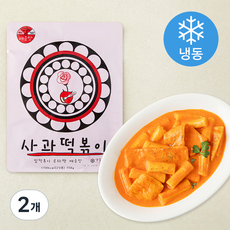 사과떡볶이 로제팩 로제떡볶이 매운맛 (냉동), 750g, 2개
