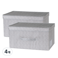 comet 家用抽屜型收納箱 23L, 灰色, 4個