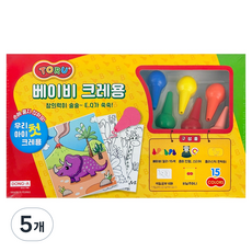 TORU 東亞 嬰兒蠟筆, 15色, 5個