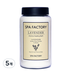 스파팩토리 6향기 아로마 입욕제 라벤더, 380g, 5개