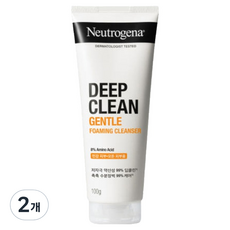 뉴트로지나 딥클린 약산성 젠틀 포밍 클렌저, 100g, 2개