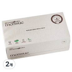 메르슈 유아용 프리미엄 코튼티슈, 2개, 80매