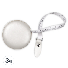 Meulaban 圓形迷你捲尺 白色, 150cm, 3個