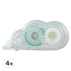 델리 구름 양면 풀테이프 6mm x 8m, 화이트, 4개