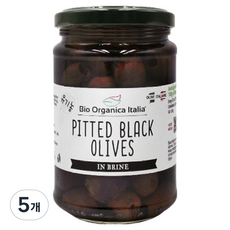 Bio Organica Italia 去籽黑橄欖, 5個, 280g