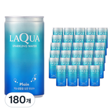 라쿠아 스파클링 플레인 탄산수 캔, 180개, 190ml