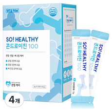 비타파우 반려동물 쏘헬시 콘드로이친 100 영양제, 30회분, 뼈/관절강화, 4개