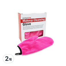 DERMAFiX 卸妝手套, 粉色, 2個