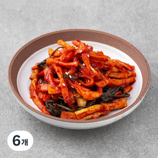 디스이즈 양념 무말랭이 무침, 1kg, 6개