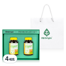 엔젯오리진 에너지 비타민B 컴플렉스 구미 청포도향 + 쇼핑백, 4세트