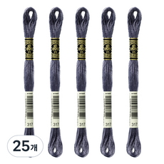 브랜드얀 DMC 25번 면사 자수실, 317번, 25개