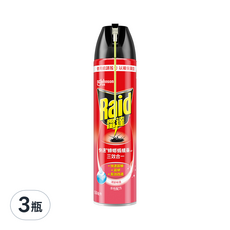Raid 雷達 快速蟑螂螞蟻藥 清新, 550ml, 3瓶