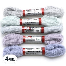 JoyJasu Appleton 羊毛繡線 5件組, 4套, 886, 887, 888, 891, 892