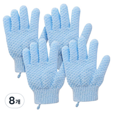 THE ZAKKA 溫和去角質沐浴手套 8 x 19 x 12 cm, 1入, 藍色, 8個